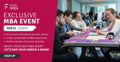 Access MBA One-to-One event in Zurich