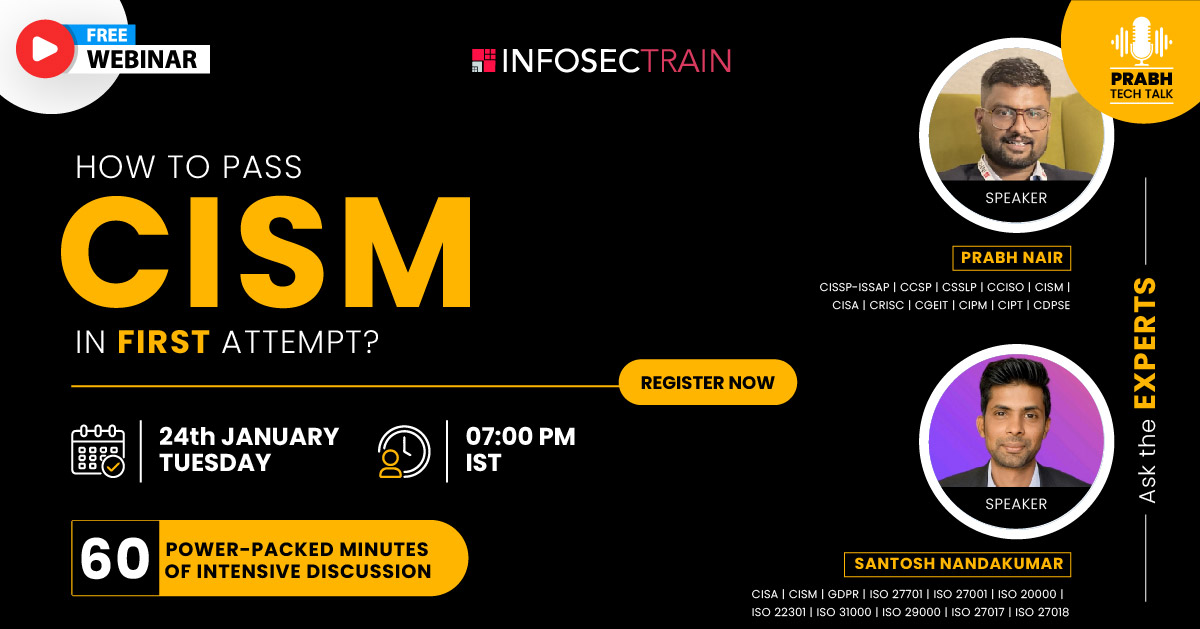PRABH TECH TALK :How to Pass CISM in First Attempt?, Online Event