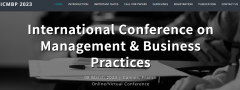 ICMBP-International Conference on Management & Business Practices | Scopus & WoS Indexed