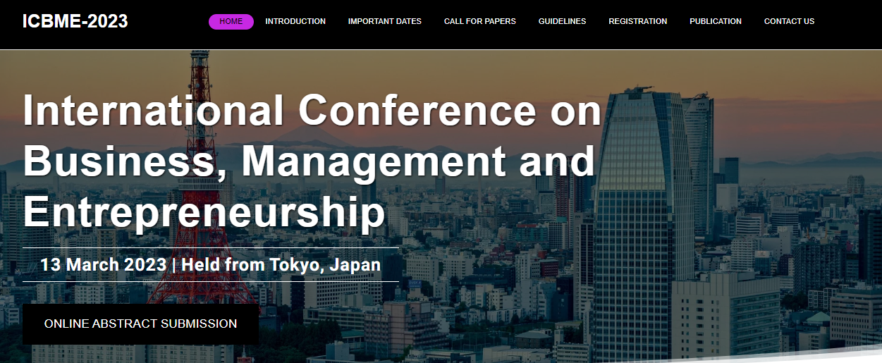 SCOPUS International Conference on Business, Management and Entrepreneurship (ICBME), Online Event