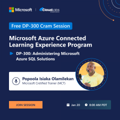 Microsoft Azure Connected Learning Program| DP-300 Microsoft Azure
