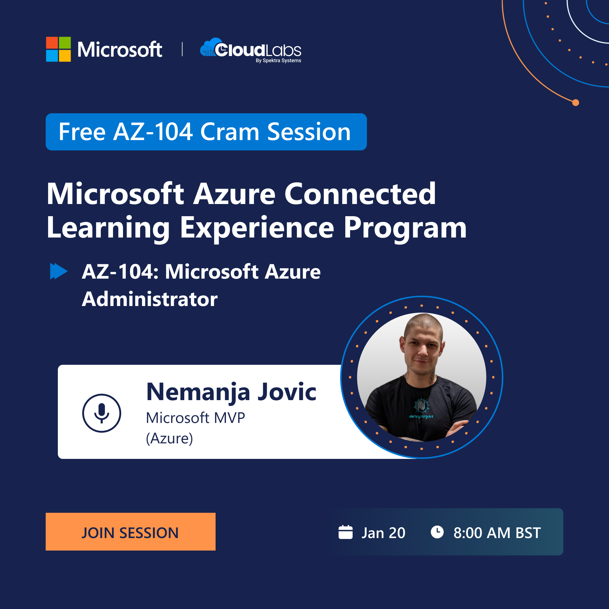Microsoft Azure Connected Learning Program| AZ-104 Microsoft Azure, Online Event