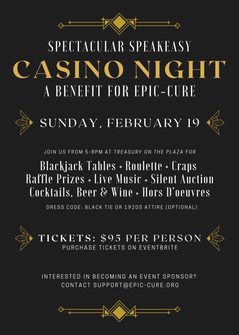 Epic-Cure Presents- Spectacular SpeakEasy Casino Night at the Historical Treasury on the Plaza, St. Augustine, Florida, United States