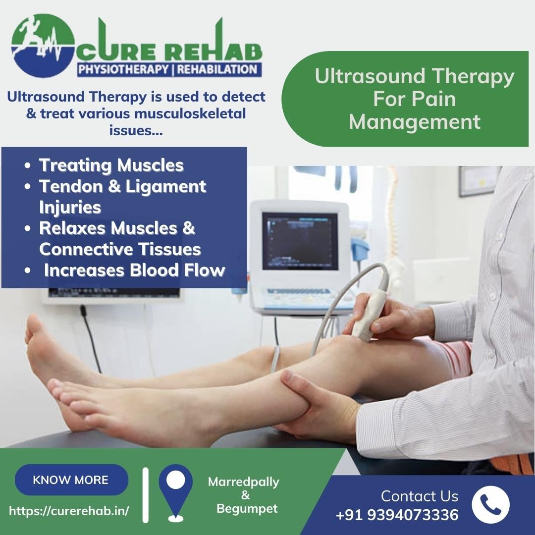 Ultrasonic Physiotherapy | Ultrasonic Therapy Treatment | Cure Rehab Ultrasonic Therapy, Hyderabad, Telangana, India
