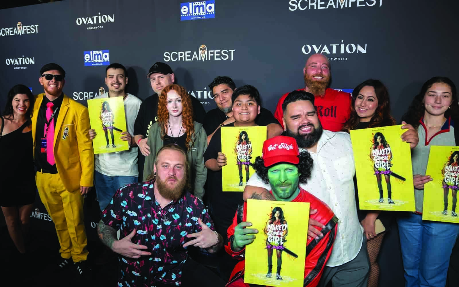 Bakersfield Movie Premiere Naked Zombie Girl is Back!