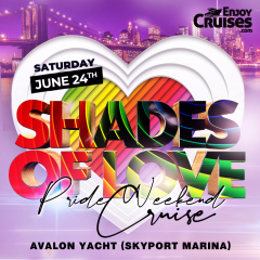 Shades of Love Pride Weekend Yacht Party Sunset Cruise on the Avalon Yacht NYC - Sat June 24, 2023