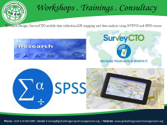 Research Design, SurveyCTO Mobile Data Collection,GIS Mapping And Data Analysis Using NVIVO And SPSS Course
