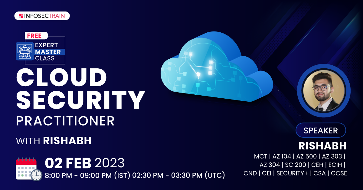 ﻿Free Expert Masterclass -Cloud Security Practitioner, Online Event