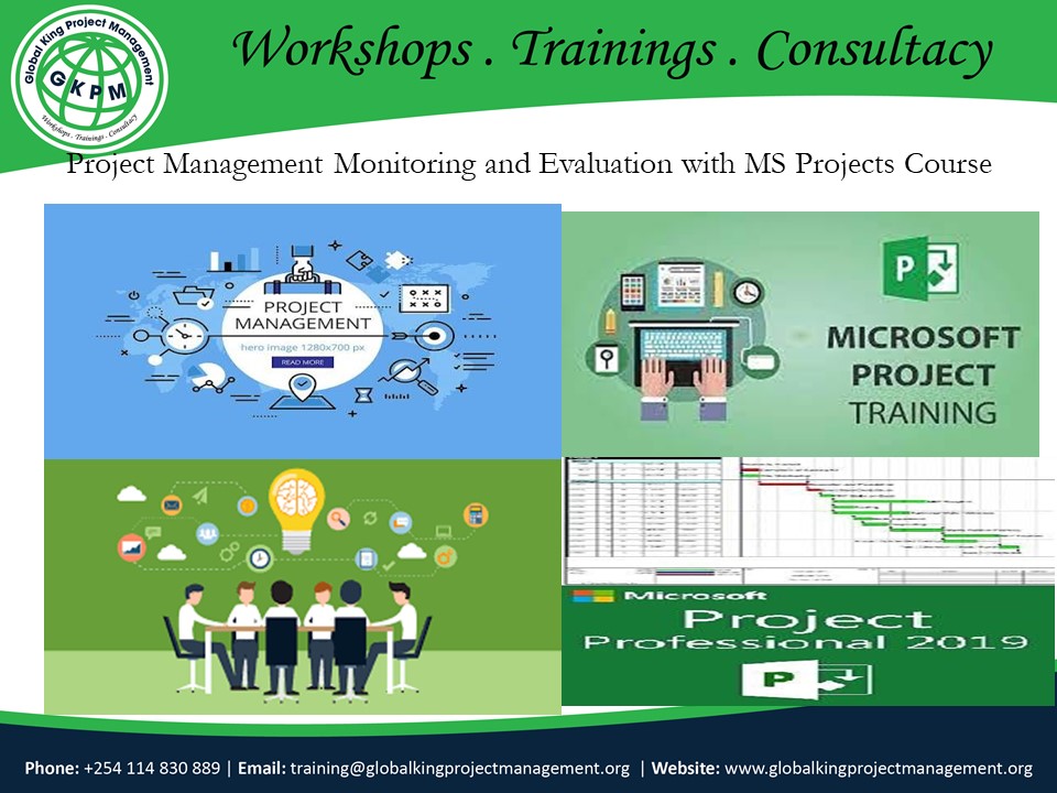 Project Management Monitoring And Evaluation With MS Projects Course, Nairobi, Nairobi County,Nairobi,Kenya