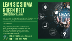 Join our Lean Six Sigma Green Belt certification course and improve your process improvement skills