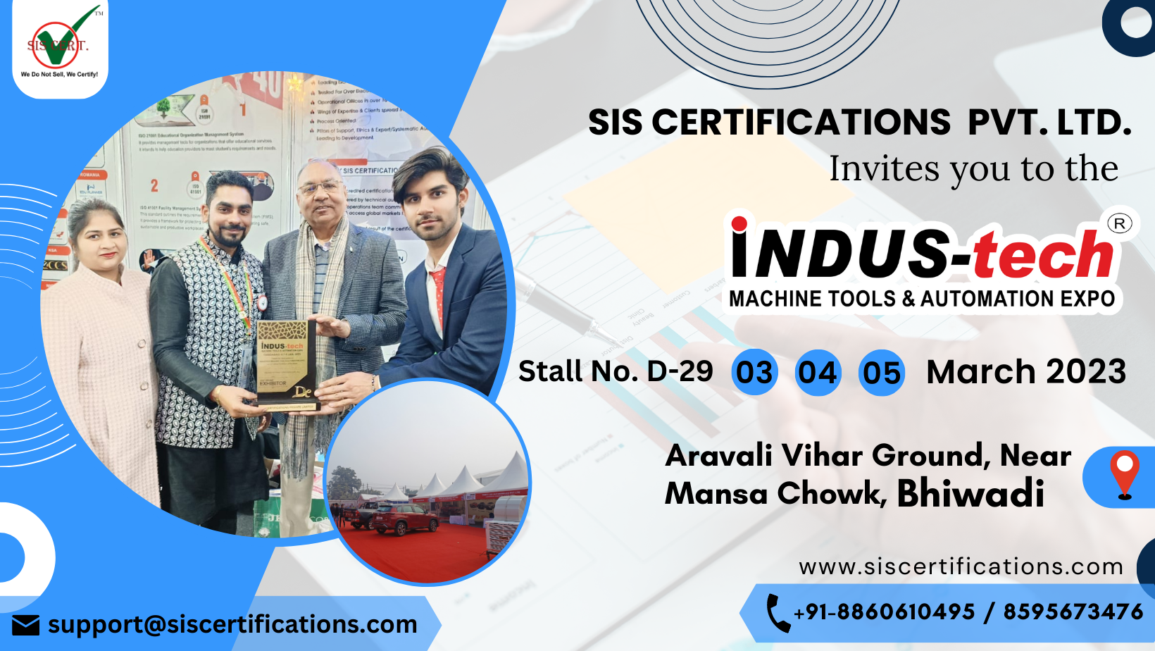 Indus tech machine tools & automation expo March 2023, Ajmer, Rajasthan, India