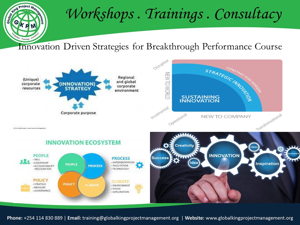 Innovation Driven Strategies For Breakthrough Performance Course, Mombasa city, Mombasa county,Mombasa,Kenya