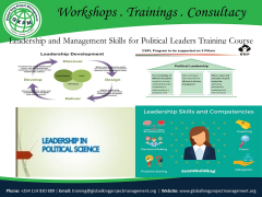 Leadership And Management Skills For Political Leaders Training Course