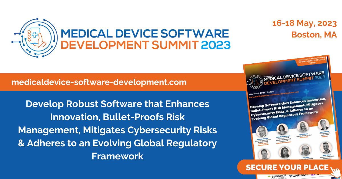 The Medical Device Software Development Summit, Boston, Massachusetts, United States