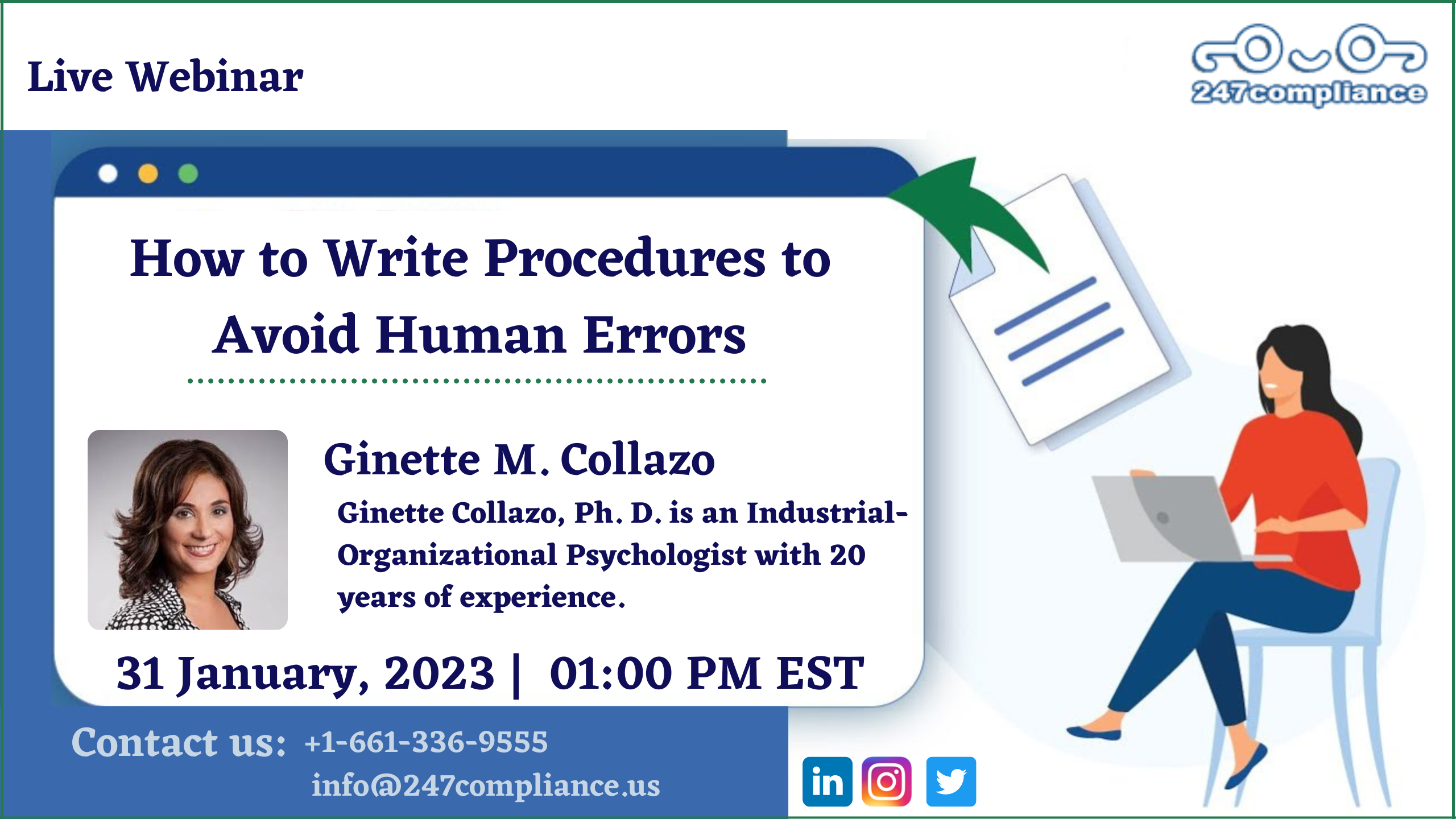 How to Write Procedures to Avoid Human Errors, Online Event