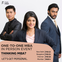 In-Person MBA Event In New Delhi.