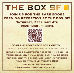 Rare Books San Francisco 2023 Opening Reception at The Box SF!