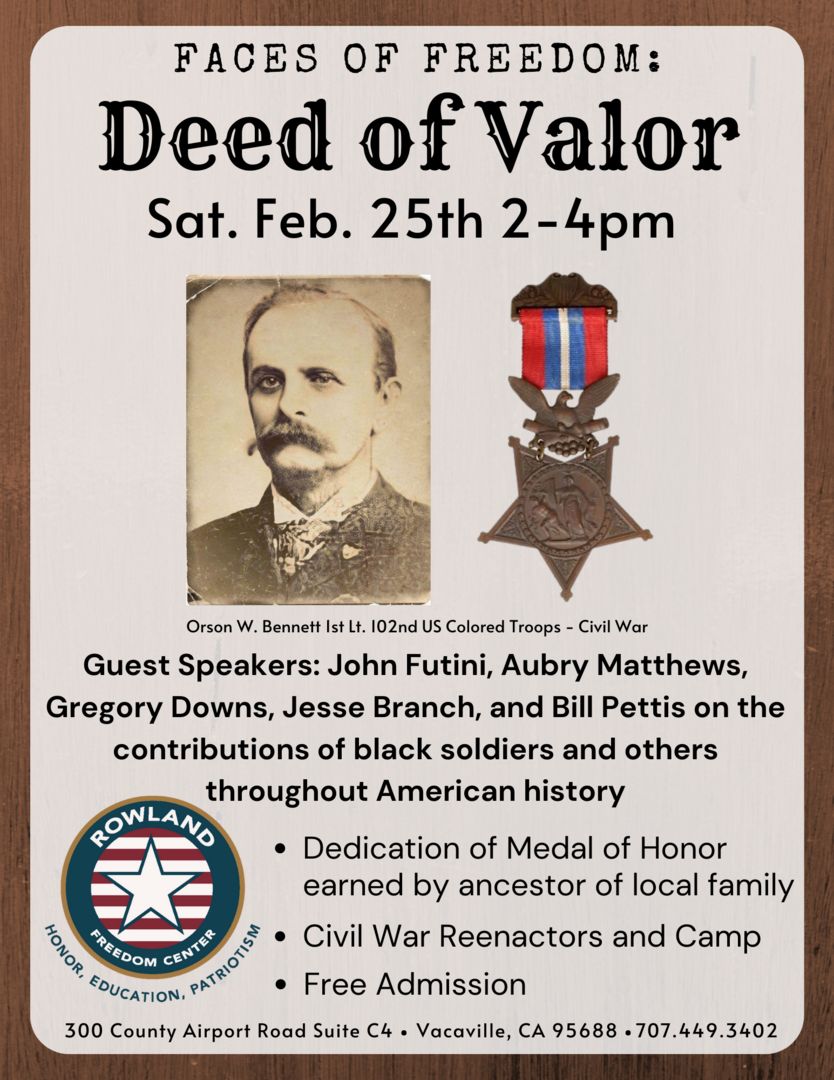 Faces of Freedom-Deed of Valor, Vacaville, California, United States
