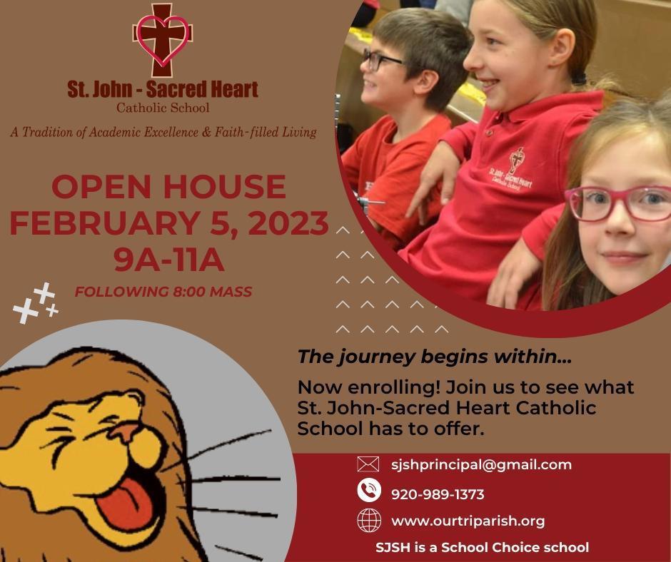 St. John-Sacred Heart Catholic School Open House, Sherwood, Wisconsin, United States