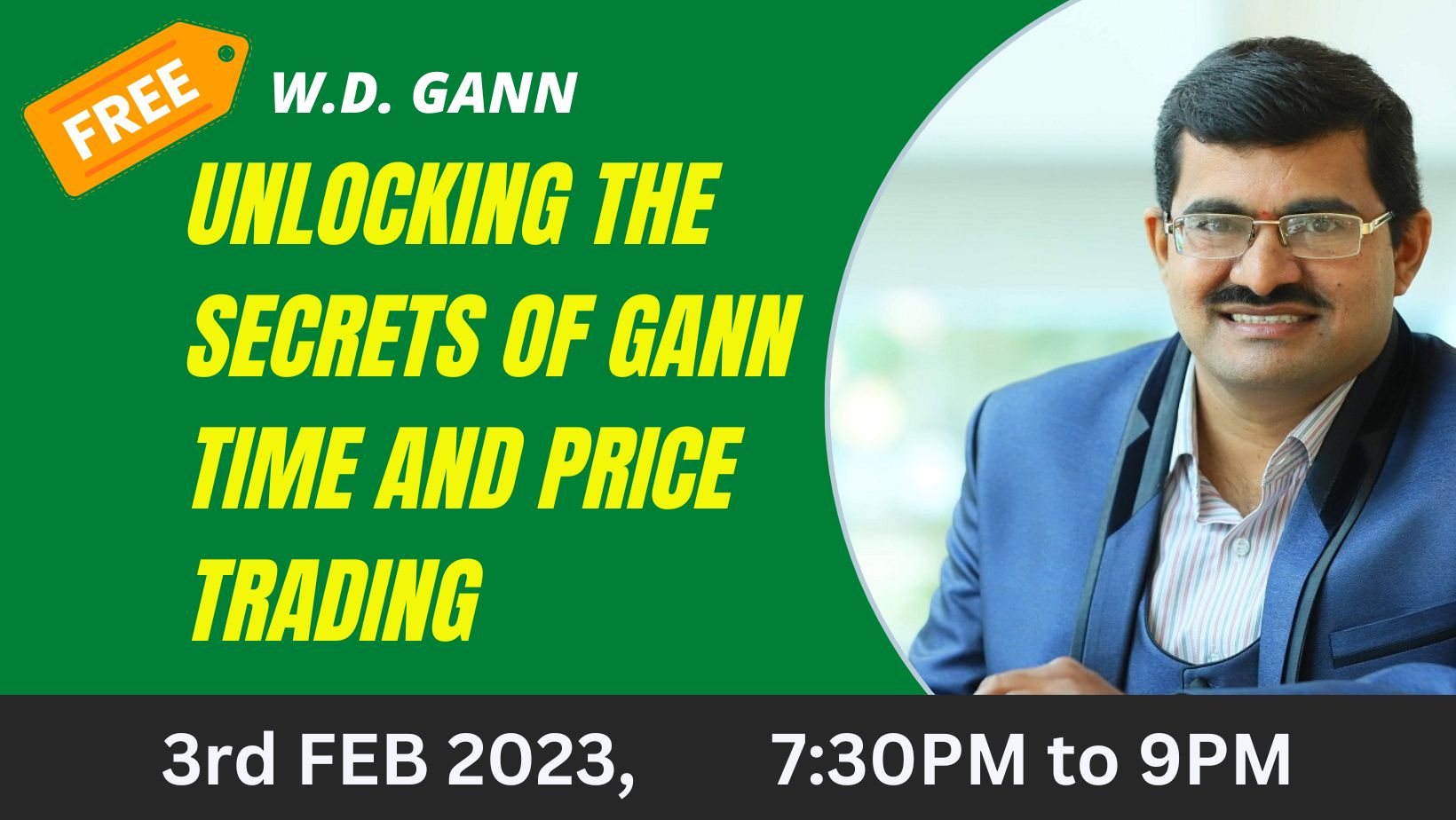 Unlocking the Secrets of Gann Time and Price Trading: A Webinar", Online Event