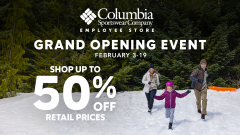 Columbia Sportswear Employee Store Grand Opening Event
