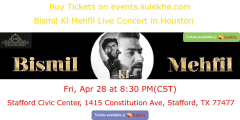 Bismil Ki Mehfil Live Concert in Houston