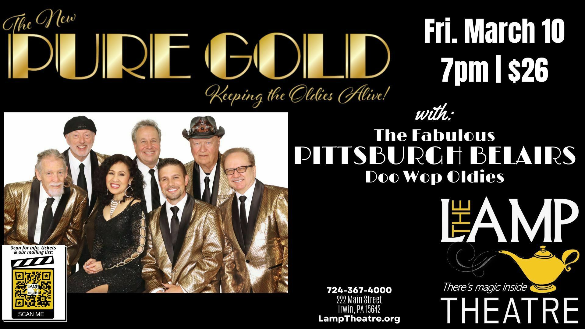 The NEW Pure Gold w/The Pgh. Belairs, Irwin, Pennsylvania, United States