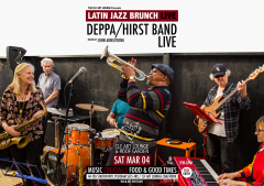 Latin Jazz Brunch Live with Claude Deppa and Clare Hirst Band Live + John Armstrong, Free Entry