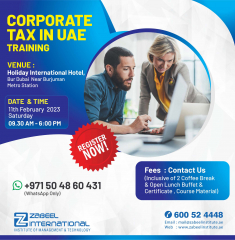 CORPORATE TAX IN UAE TRAINING