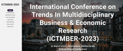 International Conference on “Trends In Multidisciplinary Business & Economic Research” (TMBER-2023)