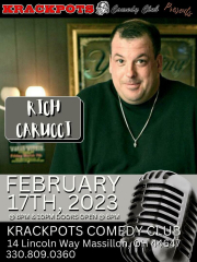 NYC Comedian Rich Carucci at Krackpots Comedy Club, Massillon