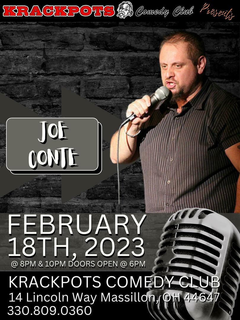 Comedian Joe Conte at Krackpots Comedy Club, Massillon, Massillon, Ohio, United States