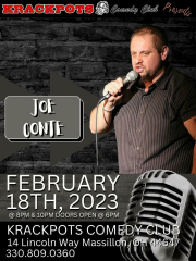 Comedian Joe Conte at Krackpots Comedy Club, Massillon