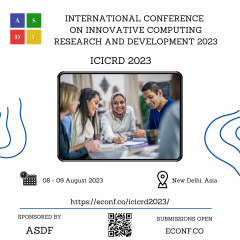 International Conference On Innovative Computing Research And Development 2023
