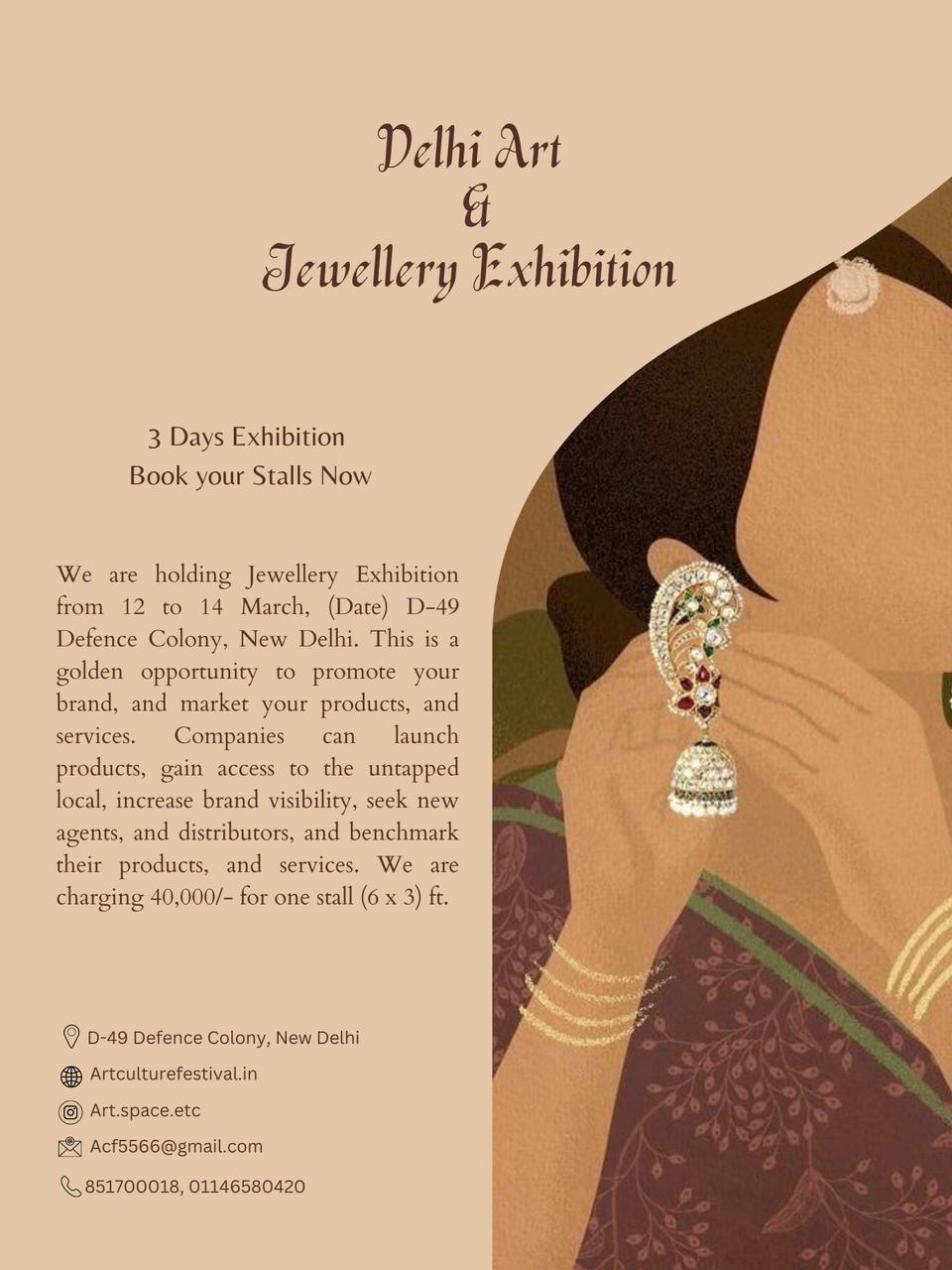 Delhi Art Jewellery Exhibition, South Delhi, Delhi, India