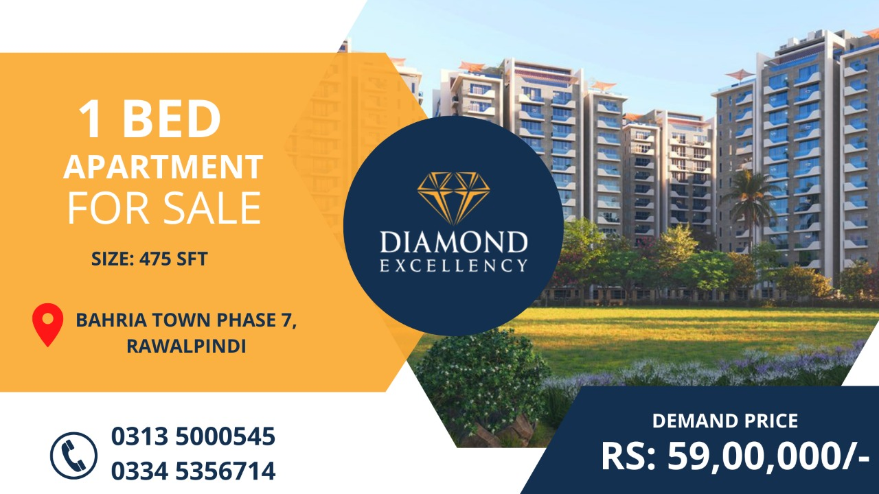 1 BEDROOM APARTMENT For Sale in Bahria Town Rawalpindi Phase 7  2023, Bahria Town Phase 7, Punjab, Pakistan