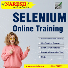 Top Selenium Online Training in India-NareshIT