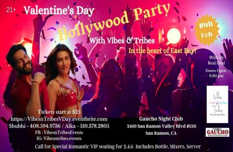Valentines Day Bollywood Party with Vibes And Tribes, San Ramon, California, United States