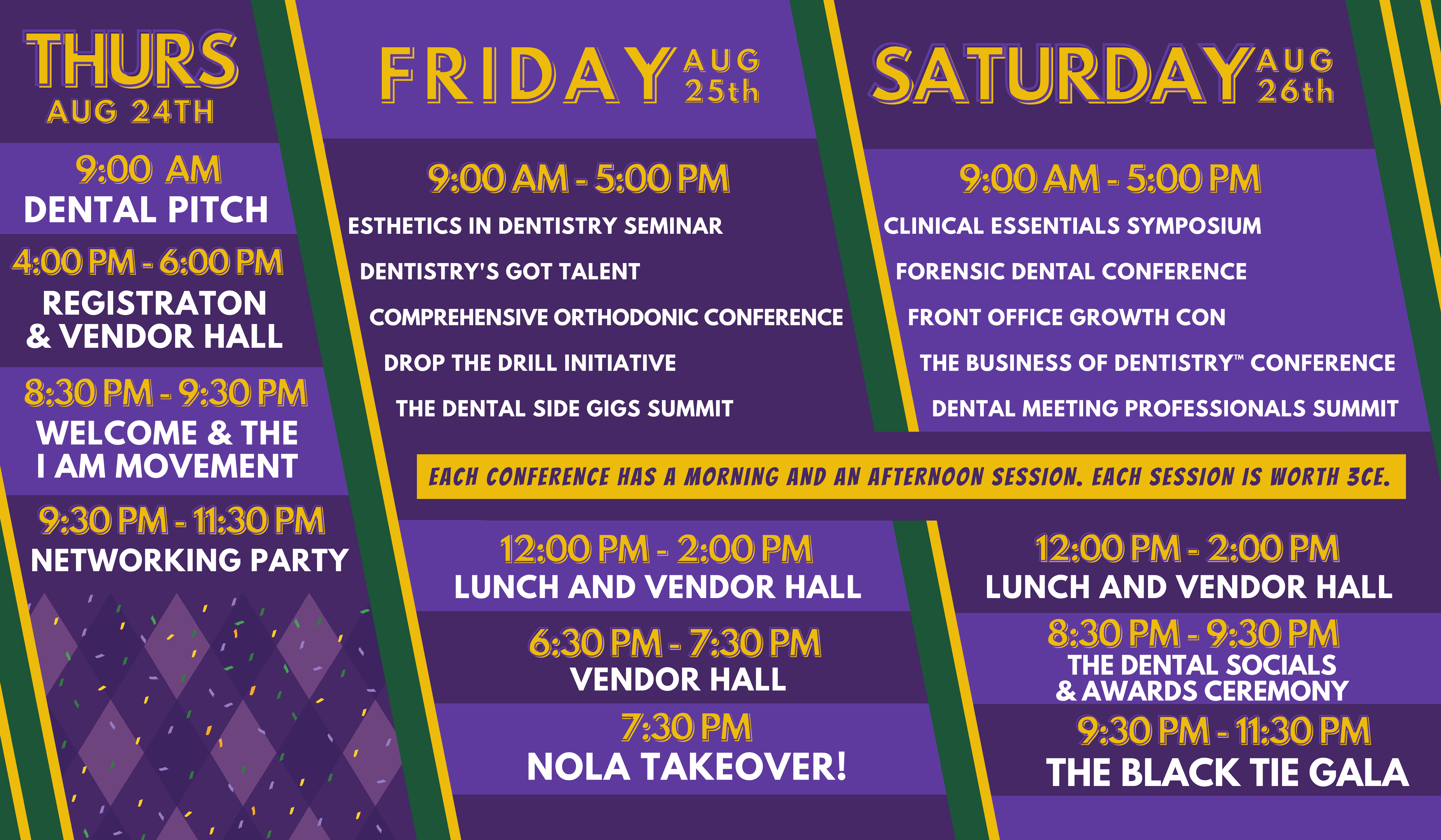 The best Conference in New Orleans August 24th to 26th 2023 – The Dental Festival, Orleans, Louisiana, United States