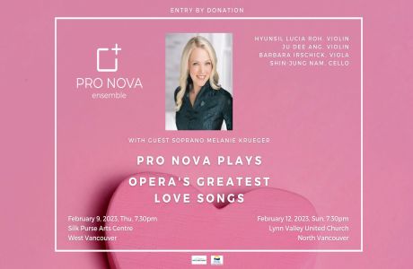Pro Nova Ensemble Valentine Concert February 9th, West Vancouver, British Columbia, Canada