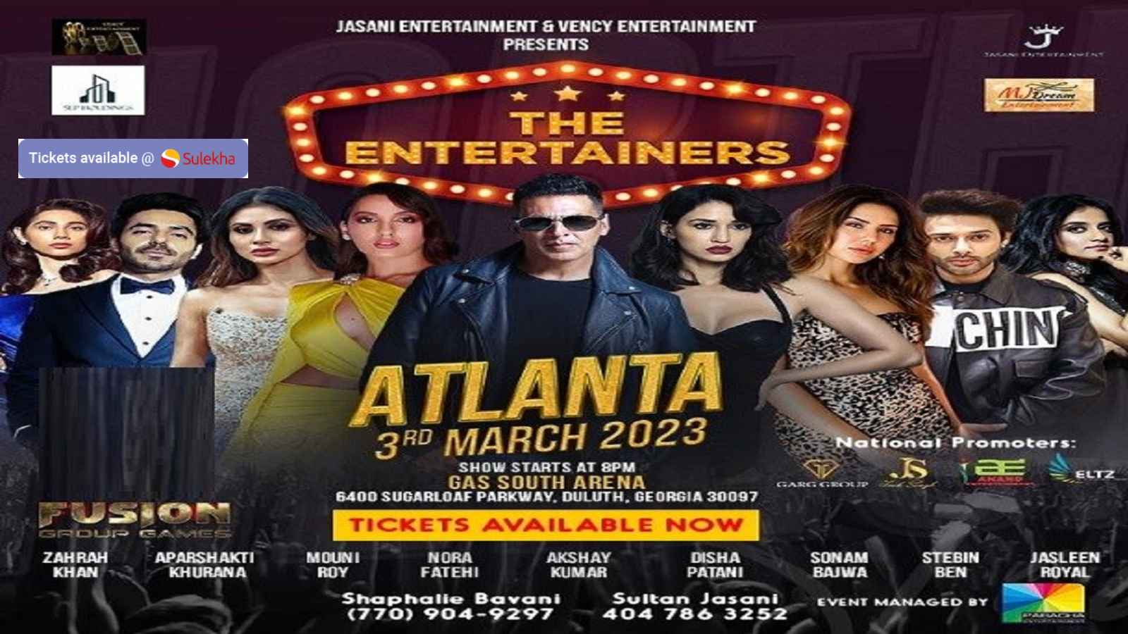 The Entertainers Akshay Kumar and Team Live in Duluth 2023, Duluth, GA 30097,Georgia,United States