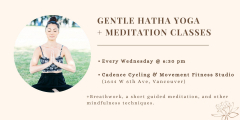 Gentle Hatha Yoga + Meditation Classes