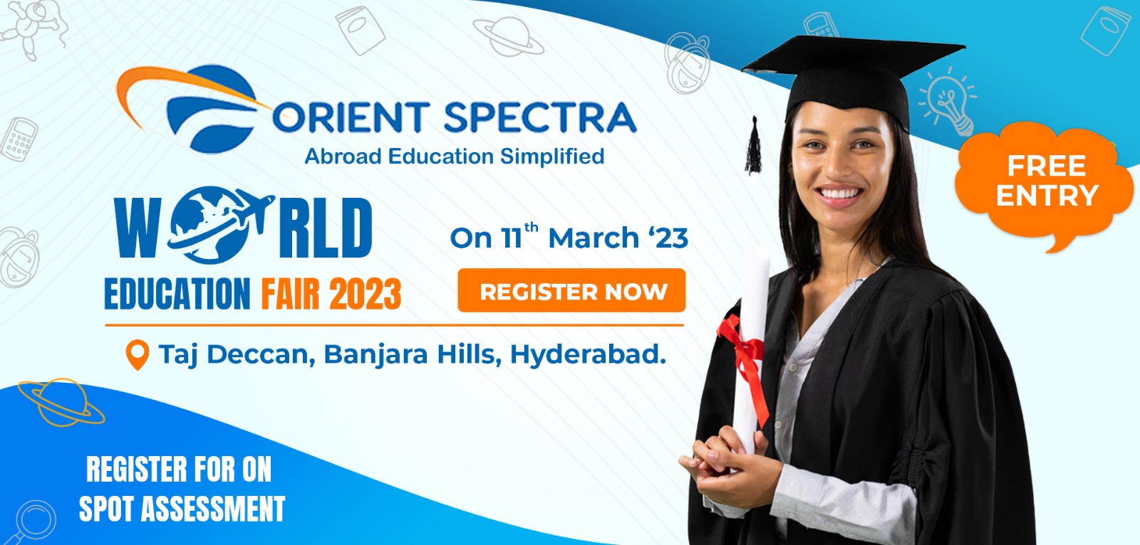 world education fair 2023 - Taj Deccan, Hyderabad, Hyderabad, Telangana, India