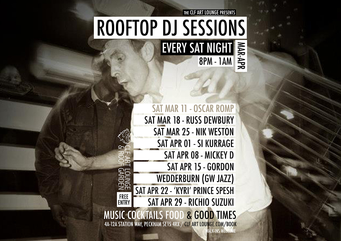 Saturday Night Rooftop DJ Session with Oscar Romp, Free Entry, London, England, United Kingdom