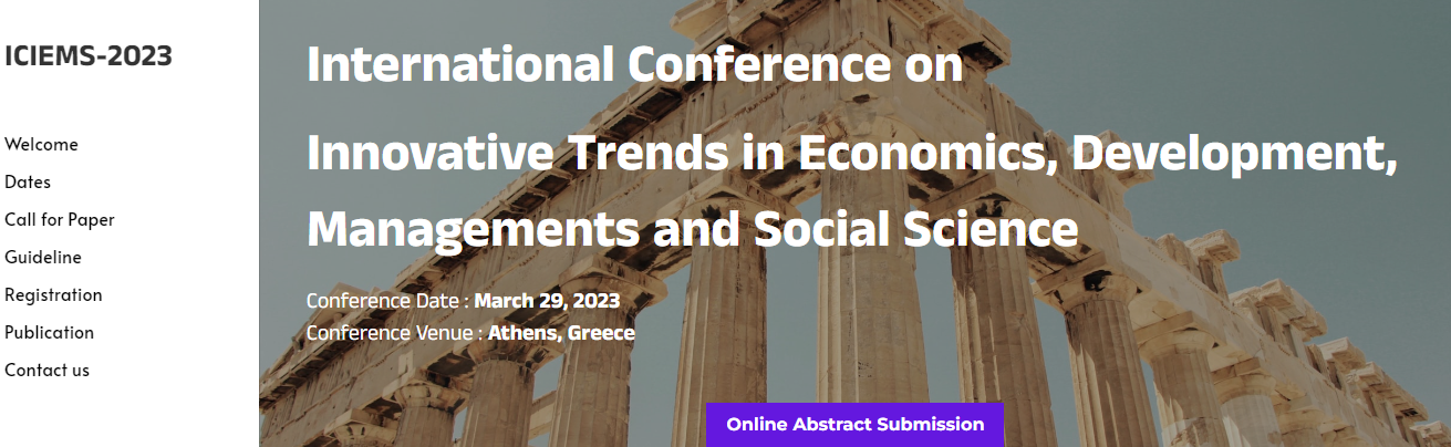 International Conference on Innovative Trends in Economics, Development, Managements and Social Science, Online Event