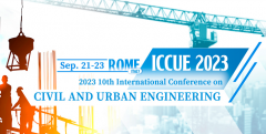 2023 10th International Conference on Civil and Urban Engineering (ICCUE 2023)