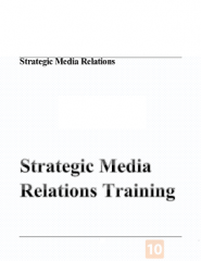 STRATEGIC MEDIA RELATIONS WORKSHOP