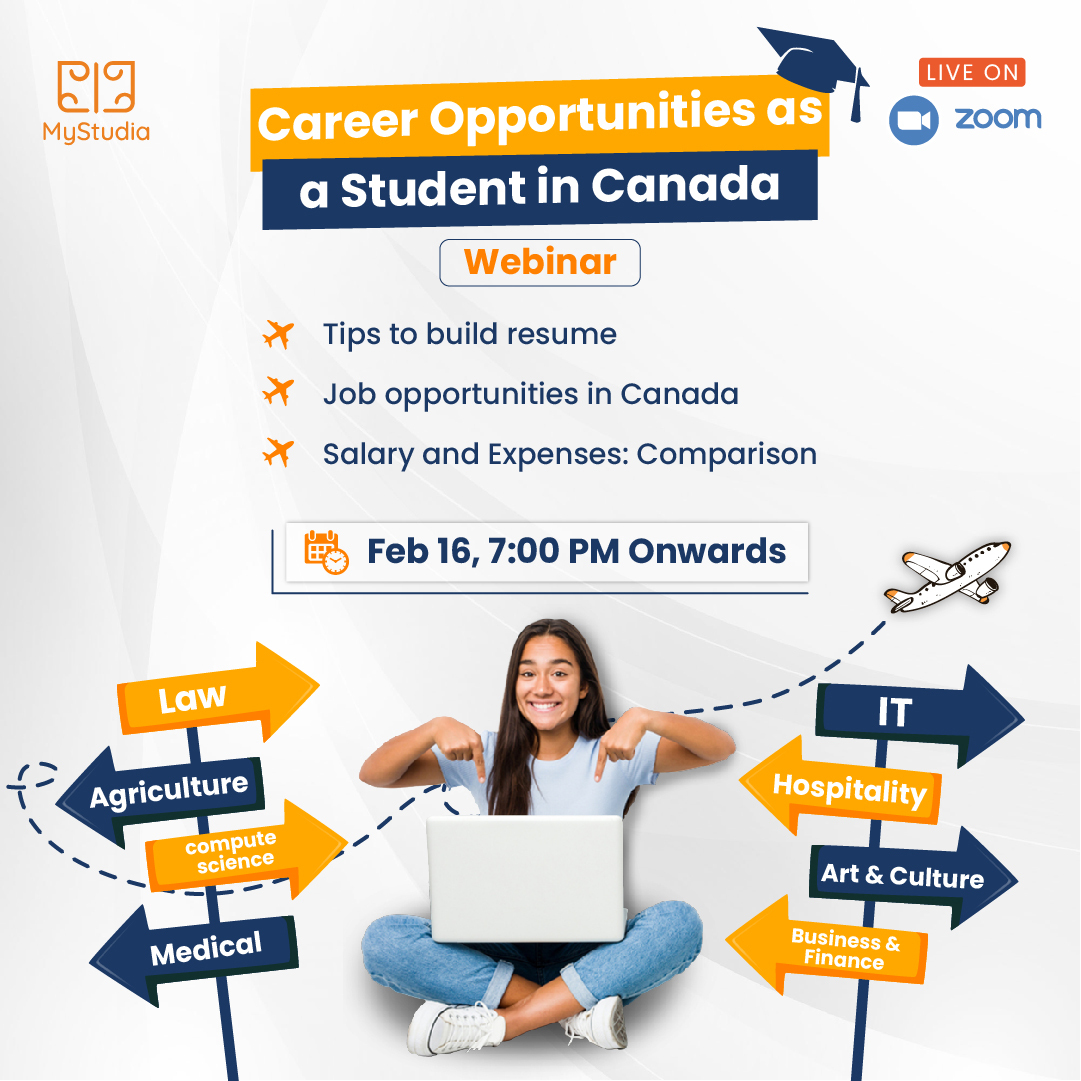 Career Opportunities as a Student in Canada, Online Event