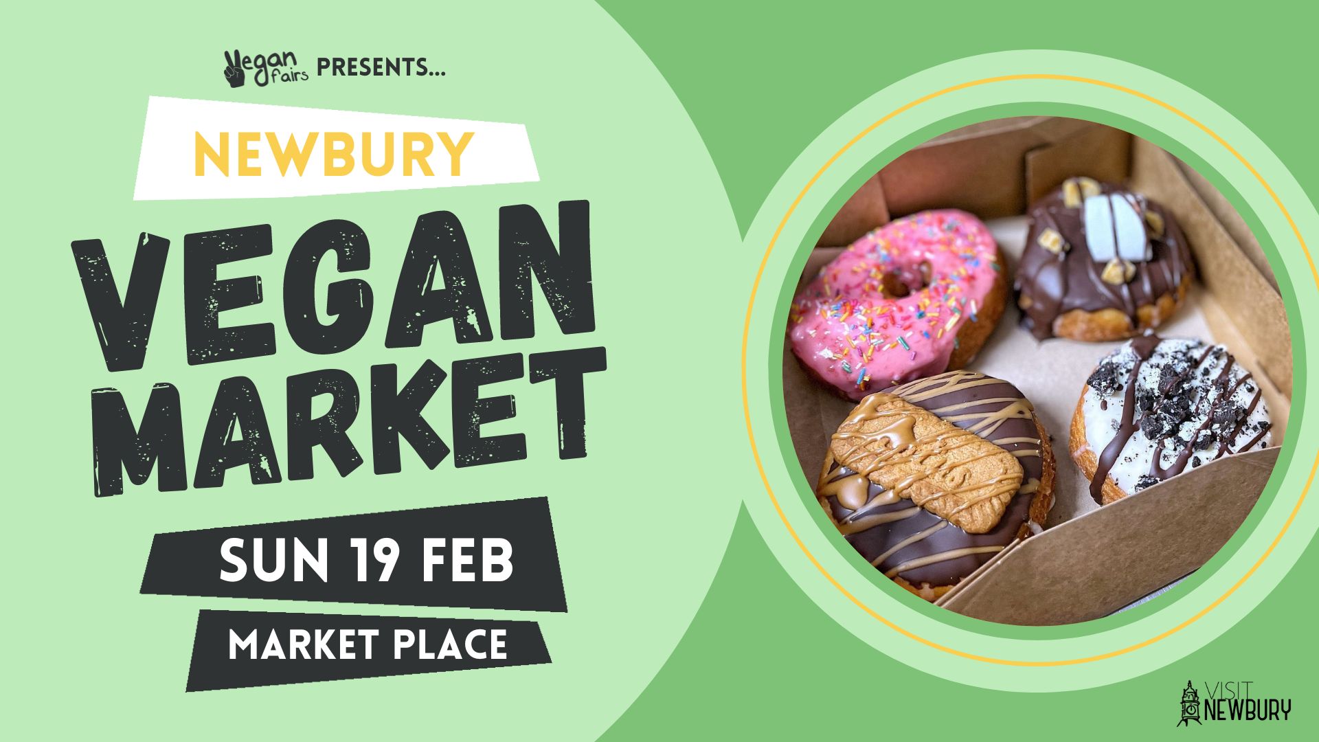 Newbury Vegan Market - Feb 2023, Newbury, England, United Kingdom