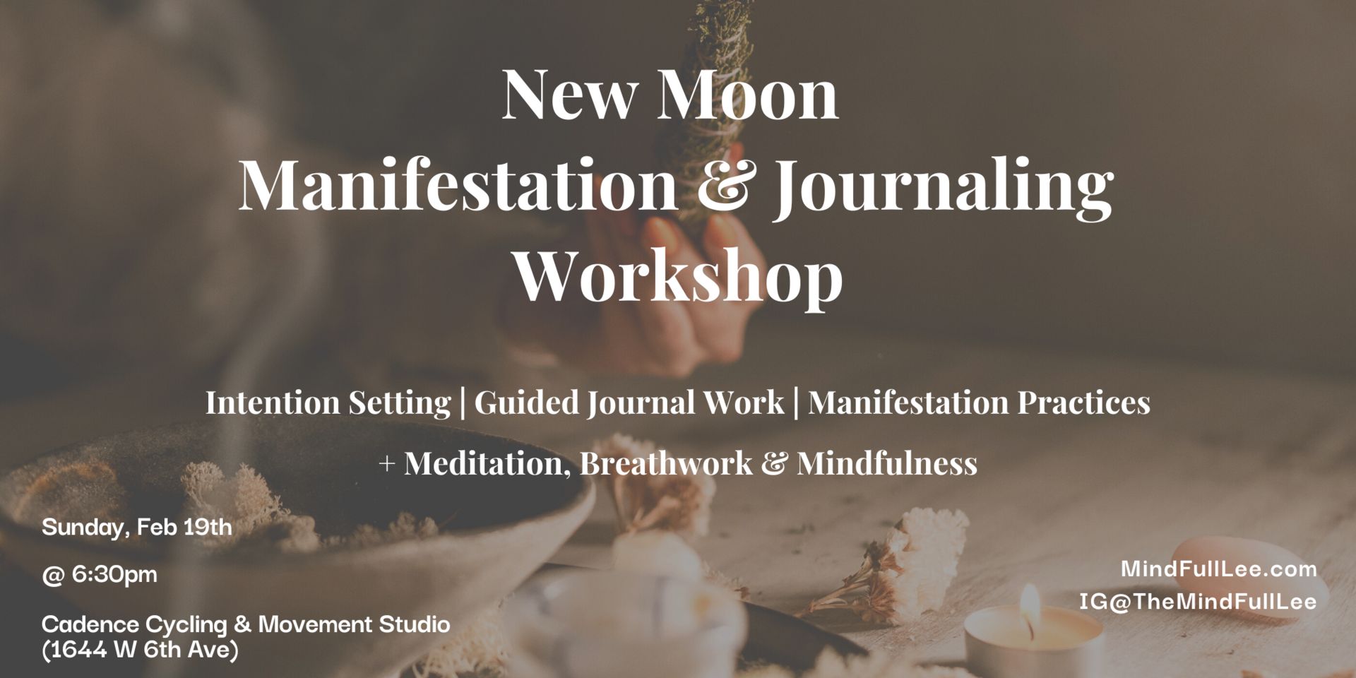New Moon Manifestation and Journaling Workshop, Vancouver, British Columbia, Canada